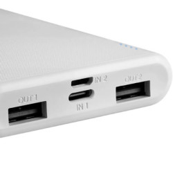 Powerbank Canyon PB-108B,10000mAh Li-pol,In MicroUSB+Lightning, Out 2xUSB-A