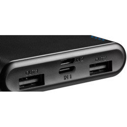 Powerbank Canyon PB-108B,10000mAh Li-pol,In MicroUSB+Lightning, Out 2xUSB-A