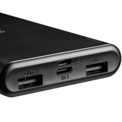 Powerbank Canyon PB-108B,10000mAh Li-pol,In MicroUSB+Lightning, Out 2xUSB-A