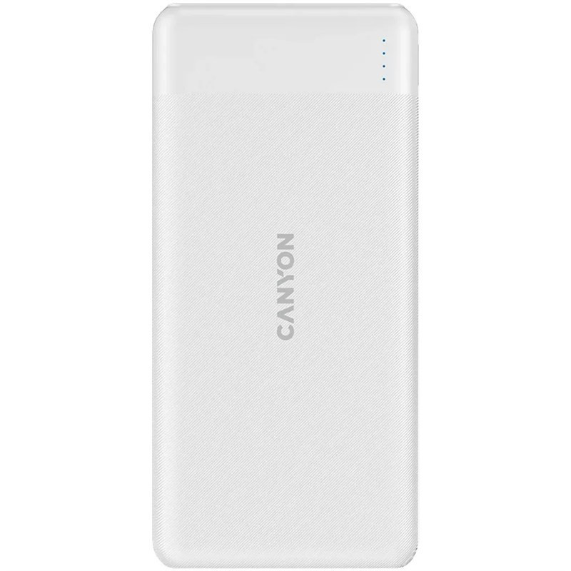 Powerbank Canyon PB-1009B,10 000mAh Li-pol, In USB-C+Lightning, Out USB-C PD 20W+1xUSB-A QC 3.0