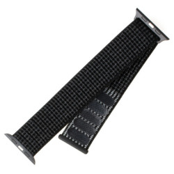 Pasek wymienny FIXED Nylon Strap na Apple Watch 42/44/45/49 mm - reflexně černý