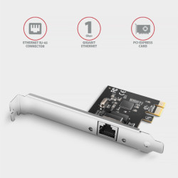 Karta sieciowa Axagon PCEE-GRL, PCIe síťová karta - 1x Gigabit Ethernet port