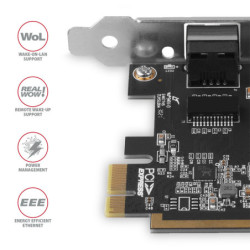 Karta sieciowa Axagon PCEE-GRF, PCIe síťová karta - 1x Gigabit Ethernet port