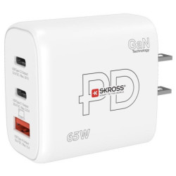 Adapter podróżny SKROSS USB A+C 65W GaN US, Power Delivery, typ A