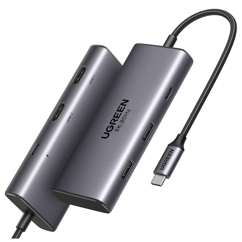 Stacja dokująca UGREEN USB-C/2×USB-C, 2×USB, 2×HDMI