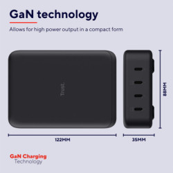 Zasilacz Trust Maxo 240W GaN 4x USB-C