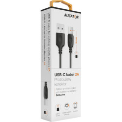 Kabel Aligator USB/USB-C (s prodlouženým konektorem), 1m