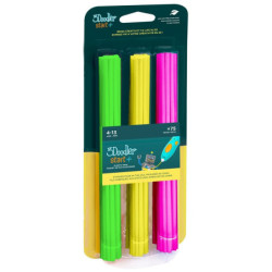 Wkład 3Doodler ECO-PCL pro 3D pero Start+ 75ks - neon