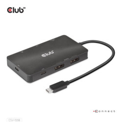 Stacja dokująca Club3D USB-C, Dual DisplayPort 4K, 7in1