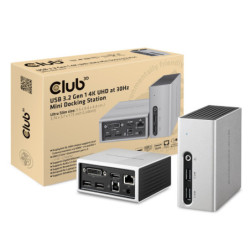 Stacja dokująca Club3D USB 3.2 4K (HDMI/DVI/4x USB 3.1/Ethernet/Audio)