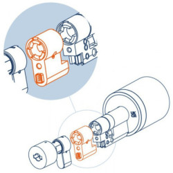 Adapter Netatmo Doorlock, prodloužení zámku 45mm