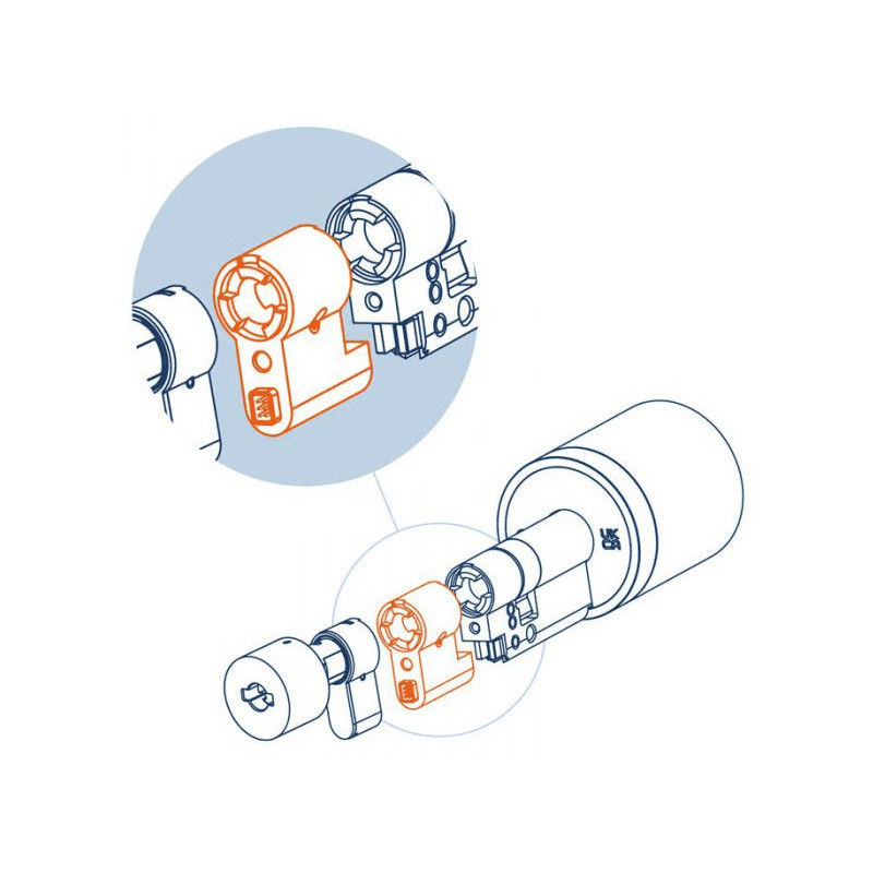 Adapter Netatmo Doorlock, prodloužení zámku 45mm