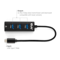 Stacja dokująca Club3D USB-C 3.2/3xUSB-A 3.2/RJ45 1Gbps