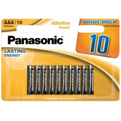 Baterie alkalická Panasonic AAA, R03 ALKALINE POWER, BLISTR 10 szt. , LR03APB/10BW