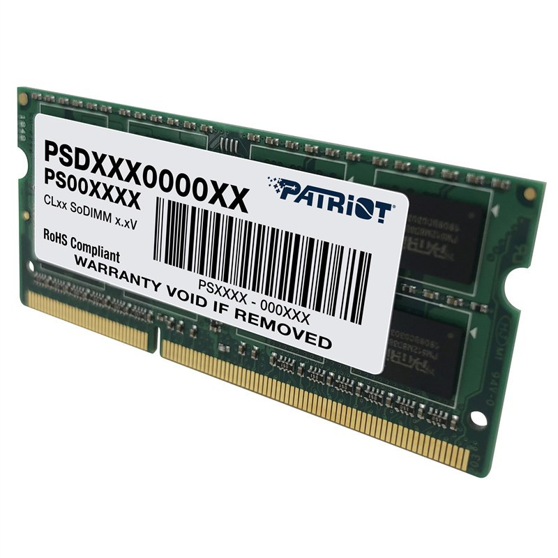 Moduł pamięci SODIMM Patriot 8GB DDR3L 1600MHz CL11