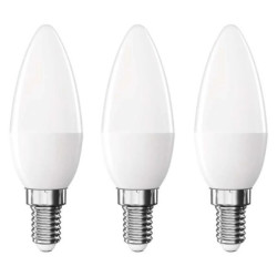 Żarówka LED EMOS Classic svíčka, 4,2W, 470lm, E14, neutrální bílá, 3 ks