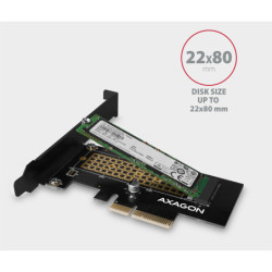 Řadič Axagon PCEM2-N - M.2 NVMe M-key slot