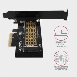 Řadič Axagon PCEM2-N - M.2 NVMe M-key slot