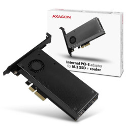 Řadič Axagon PCEM2-DC - M.2 NVMe M-key + SATA B-key slot