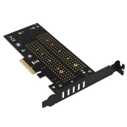 Řadič Axagon PCEM2-DC - M.2 NVMe M-key + SATA B-key slot