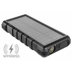 Powerbank Viking W24W 24000 mAh, solarny outdoorowy - černá