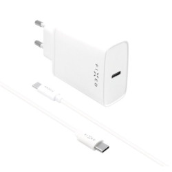 Ładowarka sieciowa FIXED USB-C PD 20W + USB-C kabel 1m