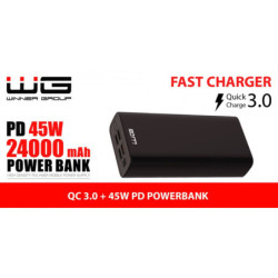 Powerbank WG 24000 mAh + USB-C PD 45W + QC 3.0