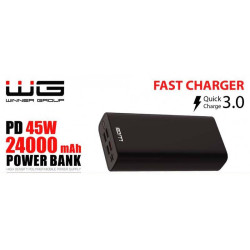 Powerbank WG 24000 mAh + USB-C PD 45W + QC 3.0