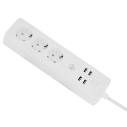 Przedłużacz Tellur WiFi Smart Power Strip, 3x zásuvka, 4x USB 4A, 2200W, 10A, 1.8m