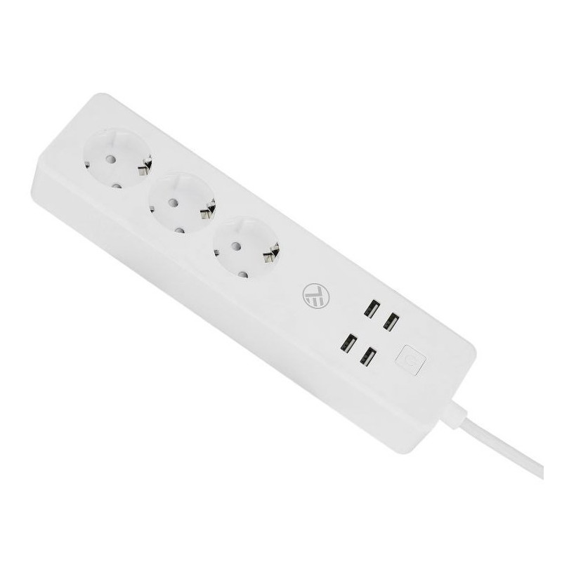 Przedłużacz Tellur WiFi Smart Power Strip, 3x zásuvka, 4x USB 4A, 2200W, 10A, 1.8m