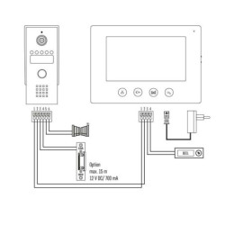 Wideotelefon drzwi EMOS EM-03M 2WIRE