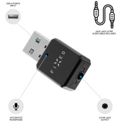 Redukcja FIXED Bluetooth audio přijímač Signal se zabudovaným mikrofonem