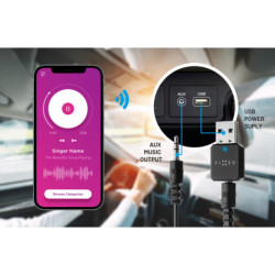 Redukcja FIXED Bluetooth audio přijímač Signal se zabudovaným mikrofonem