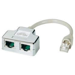 Redukcja DATACOM STP cat.5e RJ45 PC/PC+PC