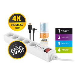 Listwa zasilająca GoGEN TV STARTER KIT 3, HDMI 2.0