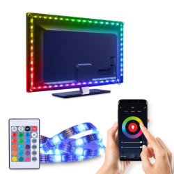 Taśma, pasek LED Solight WIFI smart RGB pásek pro TV, 4x50cm, USB