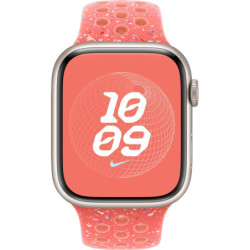 Pasek wymienny Apple 45mm žhavě oranžový sportovní Nike - S/M