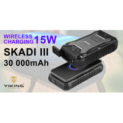 Powerbank Viking SKADI III, 30000 mAh, bezdrátové nabíjení