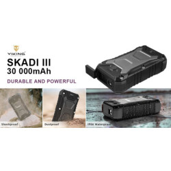 Powerbank Viking SKADI III, 30000 mAh, bezdrátové nabíjení