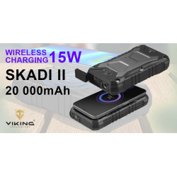 Powerbank Viking SKADI II, 20000 mAh, bezdrátové nabíjení