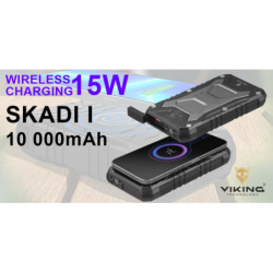 Powerbank Viking SKADI I, 10000 mAh, bezdrátové nabíjení