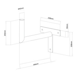 Uchwyt anteny satelitarnej STELL SHO 1121, 35 cm