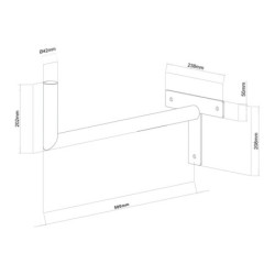 Uchwyt anteny satelitarnej STELL SHO 1122, 50 cm