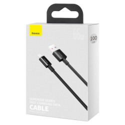 Kabel Baseus Superior USB/USB-C, 6A, 66W, 1m