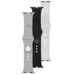 Zestaw pasków FIXED Silicone Strap na Apple Watch 42/44/45/49mm