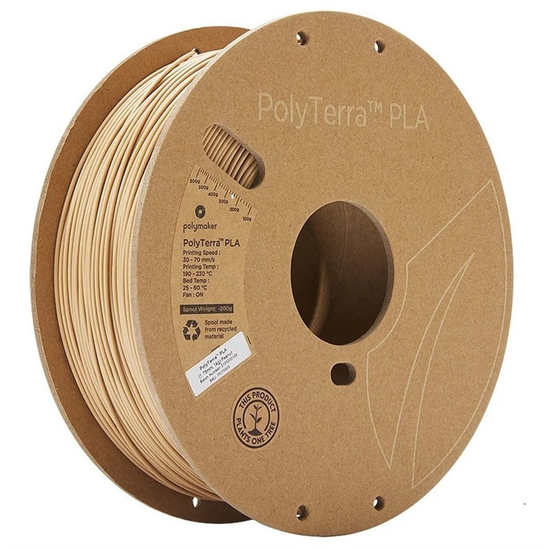 Wkład do piór (filament) Polymaker PolyTerra PLA, 1,75 mm, 1 kg - Lavender Peanut