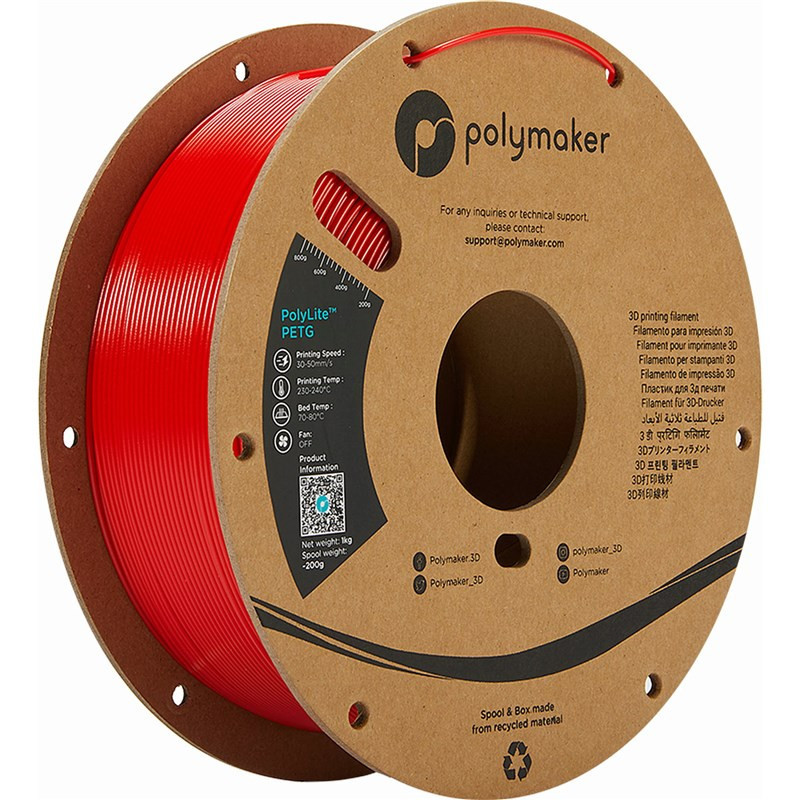 Wkład do piór (filament) Polymaker PolyLite PETG, 1,75 mm, 1 kg