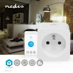 Gniazdko Smart Plug Nedis SmartLife, Wi-Fi, 16A, 3680 W, měření výkonu