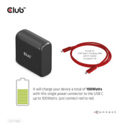 Stacja dokująca Club3D USB-C, Triple Display DP 1.4 Alt mode Smart PD3.0 100 W