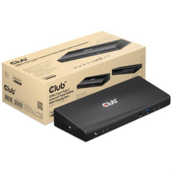 Stacja dokująca Club3D USB-C (5xUSB/USB-C/3xHDMI/2xDP/Ethernet/Audio), Triple 4K napájecí adaptér